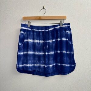 Merona Blue and White Tie Dye Skirt